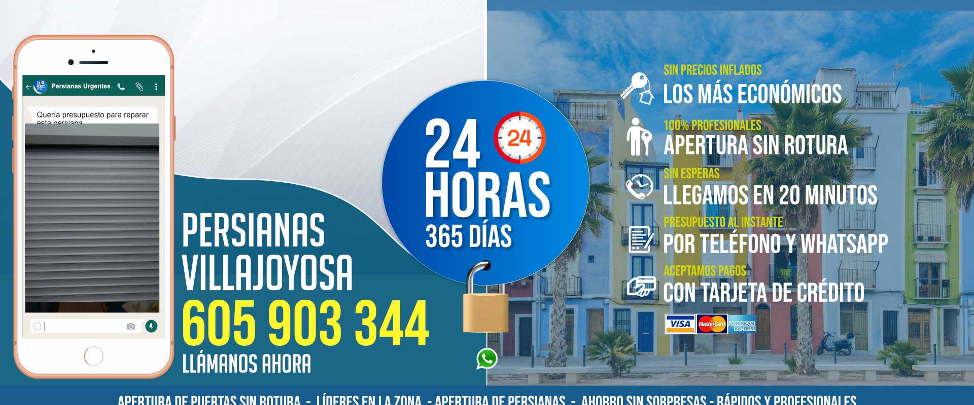 Servicio de reparación de Persianas en Villajoyosa