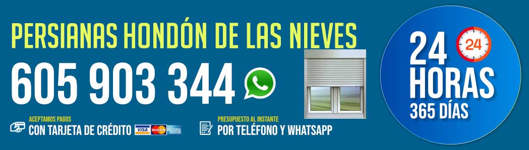 Persianas Hondón de las Nieves 24 Horas
