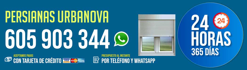 Persianas Urbanova 24 Horas