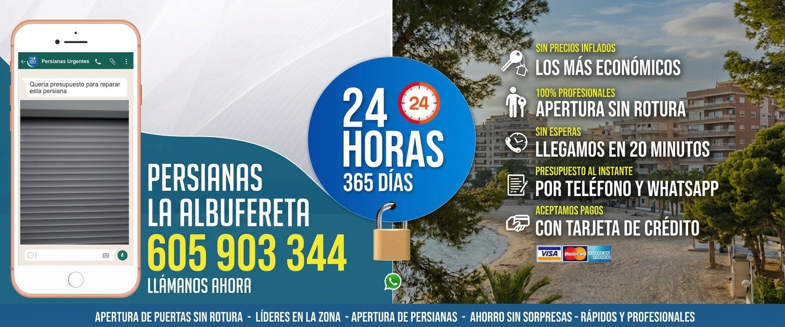 Persianas Albufereta (Alicante) Reparación de Persianas Albufereta 24 Horas - Urgencias