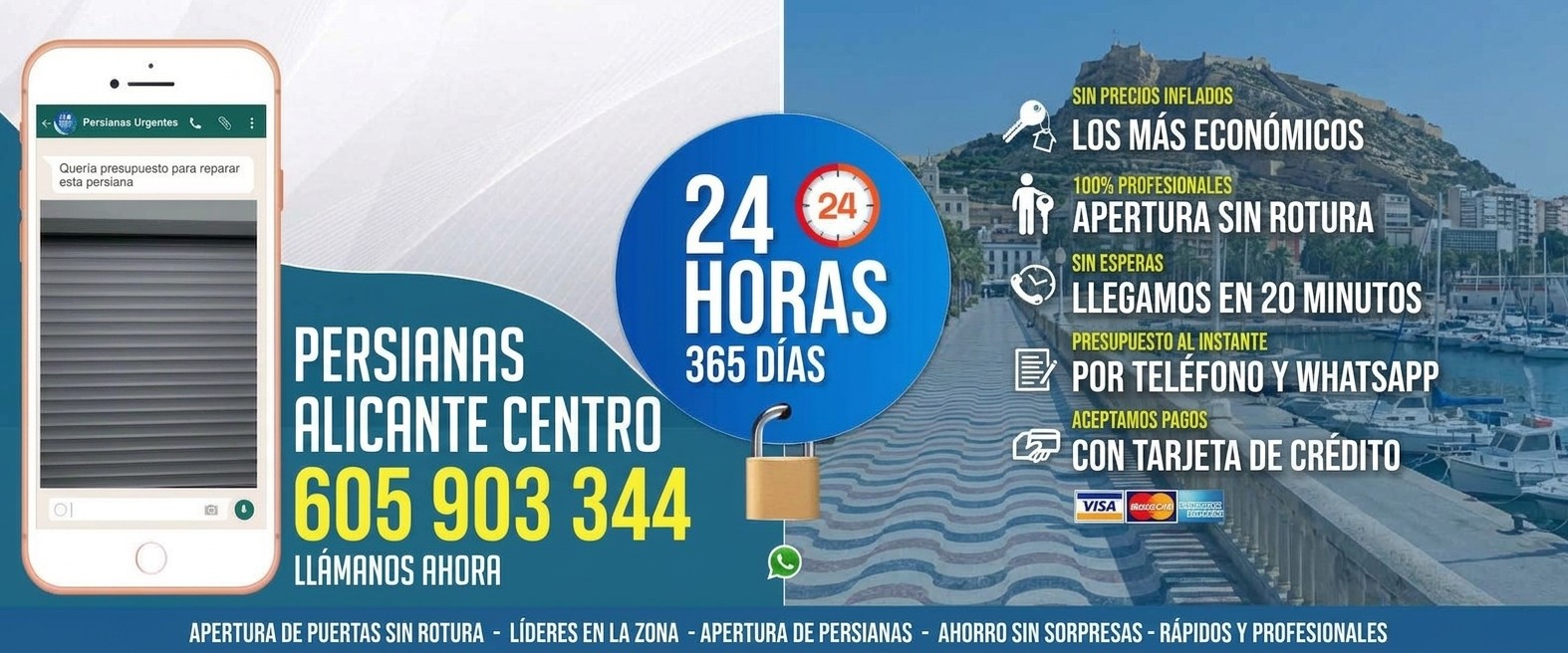 Persianas Alicante Centro (Alicante) Reparación de Persianas Alicante Centro 24 Horas - Urgencias