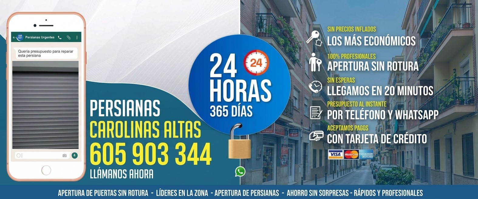 Persianas Carolinas Altas (Alicante) Reparación de Persianas Carolinas Altas 24 Horas - Urgencias