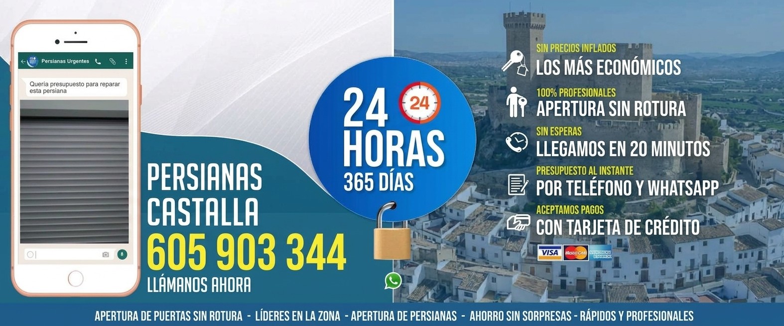 Reparación de Persianas Castalla 24 Horas - Urgencias