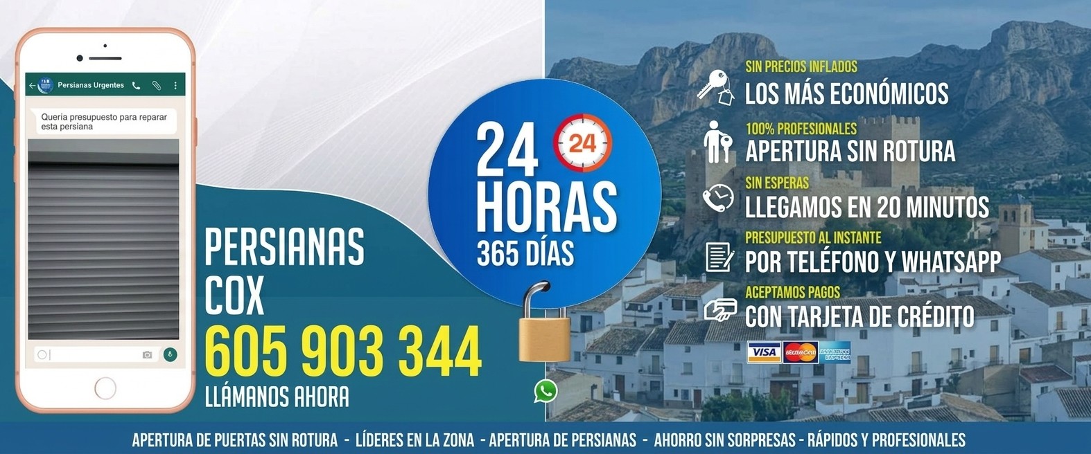 Persianas Cox Reparación de Persianas Cox 24 Horas - Urgencias