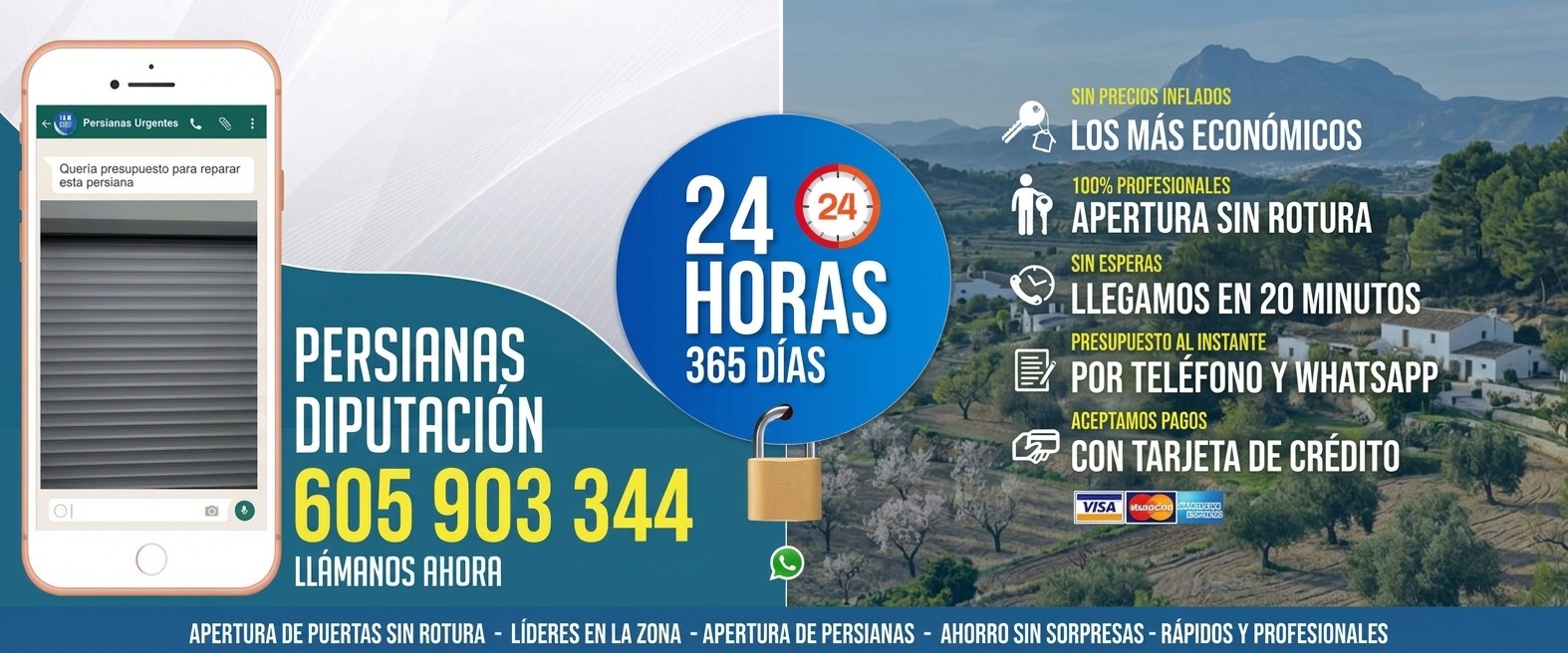 Persianas Diputación (Alicante) Reparación de Persianas Diputacion 24 Horas - Urgencias