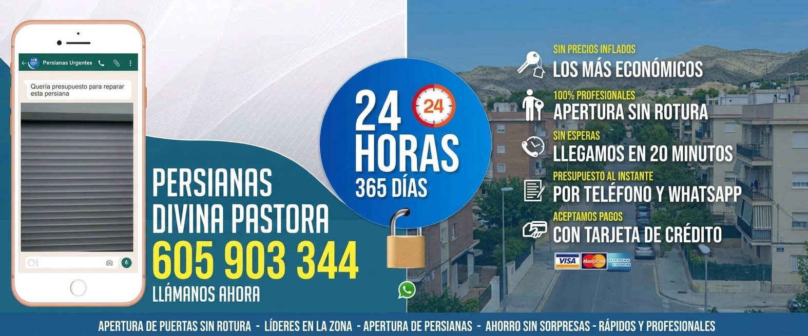 Persianas Divina Pastora (Alicante) Reparación de Persianas Divina Pastora 24 Horas - Urgencias