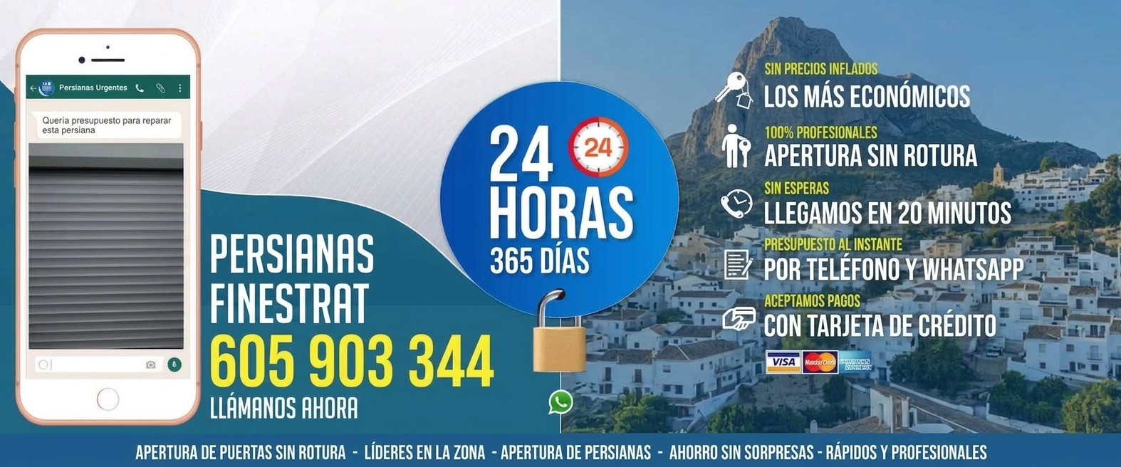 Reparación de Persianas Finestrat 24 Horas - Urgencias