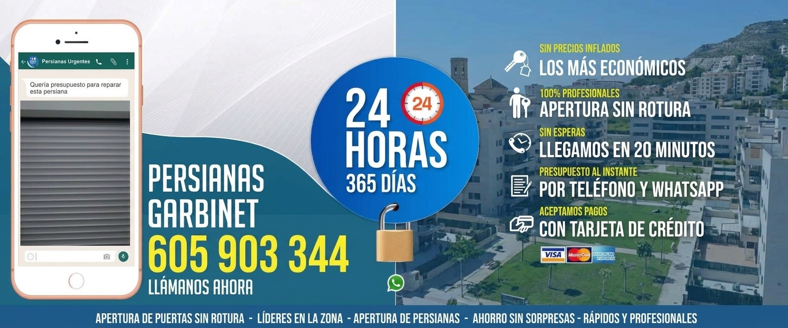 Reparación de Persianas Garbinet 24 Horas - Urgencias