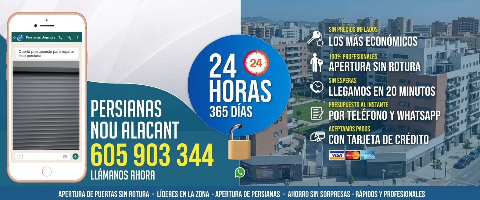 Persianas Nou Alacant (Alicante) Reparación de Persianas Nou Alacant 24 Horas - Urgencias