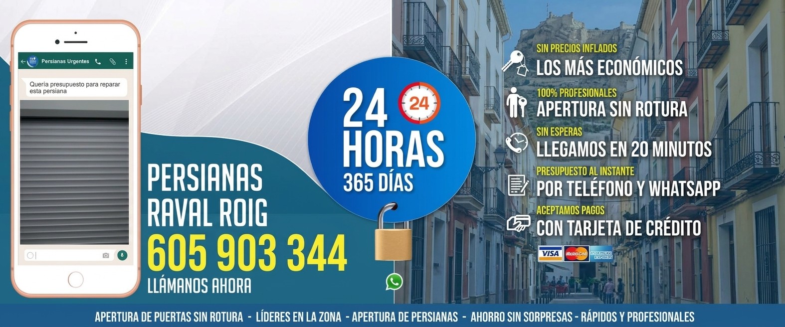 Persianas Raval Roig (Alicante) Reparación de Persianas Raval Roig 24 Horas - Urgencias