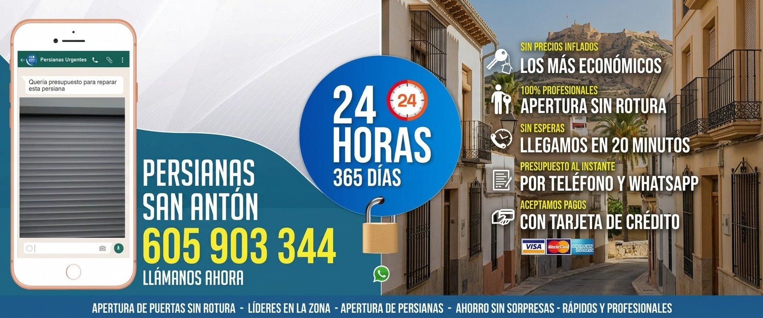 Persianas San Antón (Alicante) Reparación de Persianas San Anton 24 Horas - Urgencias