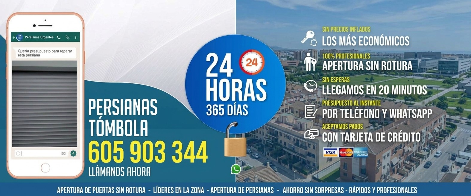Persianas La Tómbola (Alicante) Reparación de Persianas Tombola 24 Horas - Urgencias